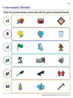 consonant blends worksheets