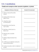 Identifying Actions as Executive, Legislative, or Judicial