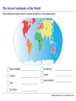 Unscrambling Names of Continents