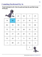 Counting Backwards by 5s - Mazes