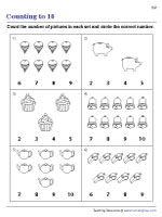 Counting to 10 Worksheets