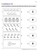 Matching Objects with Numbers