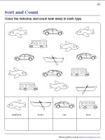 Sort and Count Worksheets