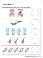Counting to 5 Worksheets