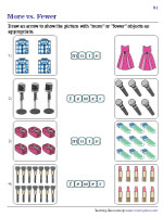 Recognizing Sets with More or Fewer Objects