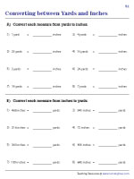 customary unit conversion worksheets