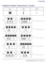 Adding Decimals Worksheets