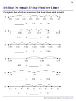 Missing Numbers in Decimal Addition Equations