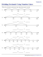 Writing Decimal Division Sentences - Tenths