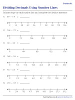 Drawing Hops to Complete Decimal Division Sentences - Tenths