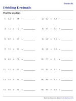 Dividing Tenths