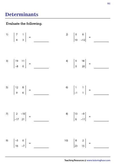 Determinants