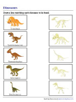 Matching Dinosaurs and Their Fossils