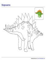 Coloring Stegosaurus
