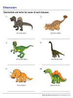 Unscrambling Dinosaur Names