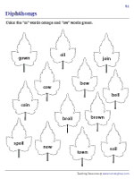 Recognizing Diphthongs