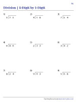 Dividing 2-Digit by 1-Digit with and without Remainders