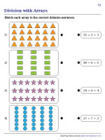 Matching Arrays with Division Sentences