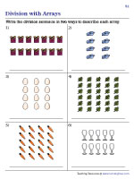 Writing Division Sentences Using Arrays