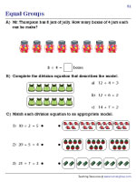 Dividing with Equal Groups - Mixed Review