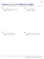 Dividing Multi-digit Numbers by 2-Digit Numbers