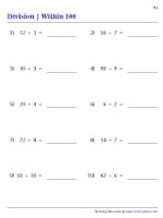 Division Within 100 - Standard