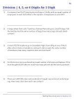 Multi-digit by 1-Digit Division Word Problems