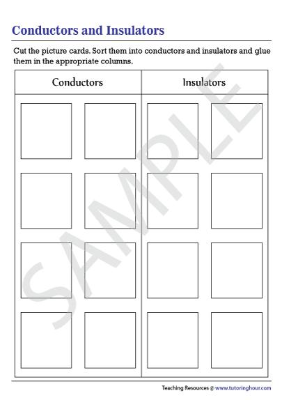 Conductors and Insulators Worksheet