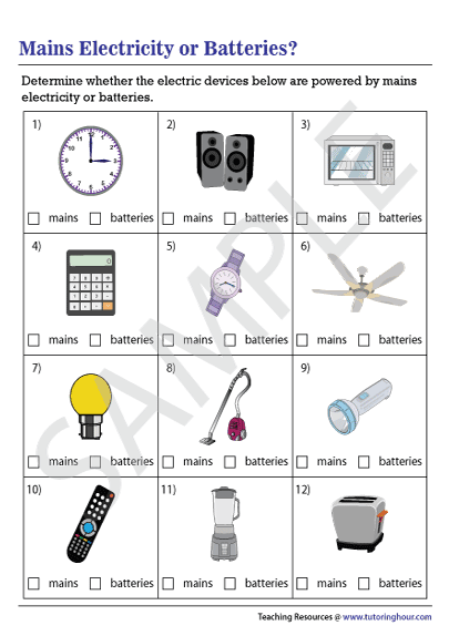 Mains Electricity or Batteries