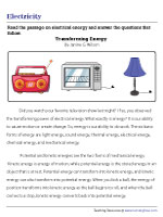 Transformation of Electrical Energy