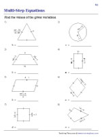 Multi-Step Equations - Shapes