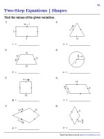 Two-Step Equations - Shapes