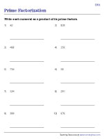 Prime Factorization - Difficult