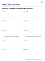 Prime Factorization - Difficult