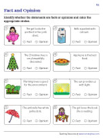 Identifying Facts and Opinions - MCQ