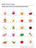 Fruit Food Group | Identifying and Coloring
