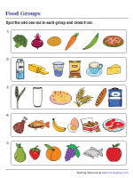 Identifying Odd Ones in Groups of Food