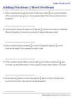 Adding Unlike Fractions - Customary