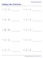 Adding Proper Fractions