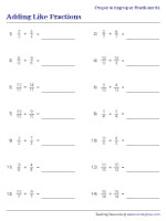 Adding Proper and Improper Fractions