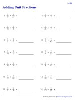 Adding Unit Fractions