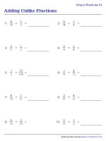 Adding Proper Fractions