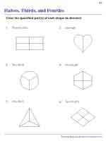 Coloring Halves, Thirds, and Fourths