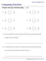 like and unlike fractions worksheets