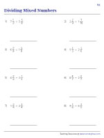 Dividing Mixed Numbers