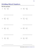 Dividing Mixed Numbers