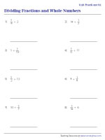 Dividing Unit Fractions with Whole Numbers