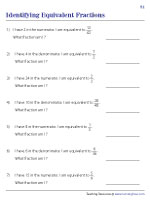 Recognizing Equivalent Fractions 1