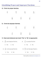 Identifying Proper and Improper Fractions 2