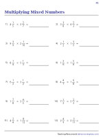 Multiplying Mixed Numbers